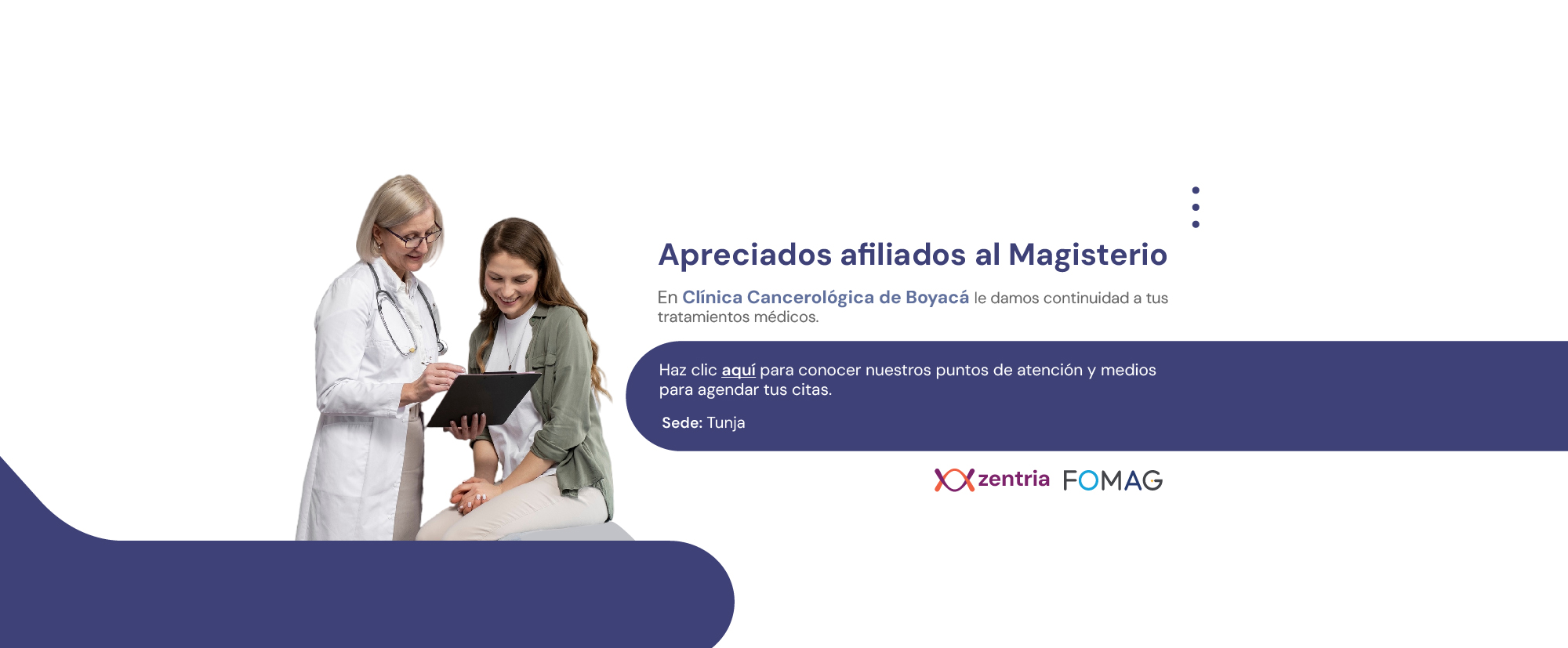 La Doctora Brinda Información al Paciente.